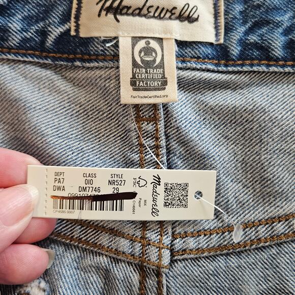 Madewell The Darted Barrel-Leg Jeans Dobbins Wash Women's 29 Casual Everyday - Picture 8 of 14